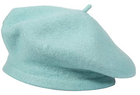 ZLYC Frauen Klassische Der Französische Künstler Baskenmütze Barett (Hell blau),Einheitsgröße