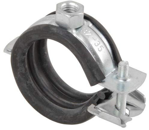 10 Stück – Schwere Rohrschelle/HalterBefestigung •12mm-114mm/ ¼“-4“ •Schallschutzeinlage Größe 37-41 mm x M8