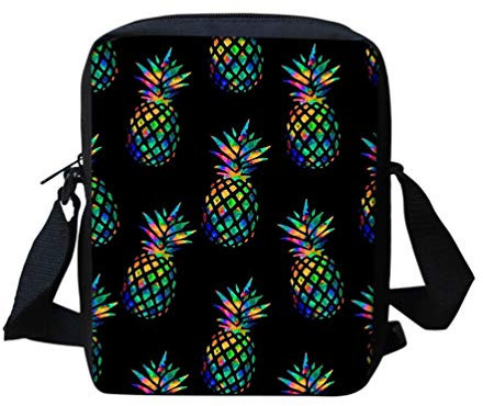 Biyejit Messenger Bags Schultertasche Handbgas Sling Satchel mit verstellbaren Trägern, Ananas