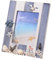 BESPORTBLE Mediterraner Bilderrahmen – Nautischer Desktop-Fotorahmen mit Muscheldekor (Strand-/Meer)