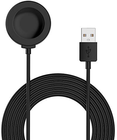 RuenTech Adaptateur de chargeur, pour Huawei Watch GT3 GT2 Pro, câble de charge USB, support d'alimentation compatible avec Huawei Watch3/GT Runner (noir)