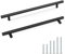 Probrico 10 Pack Black T Bar Handle Pull Stainless Steel Kitchen Cabinet Handle 256mm Hole Centres for Cupboard Wardrobe Door Handle