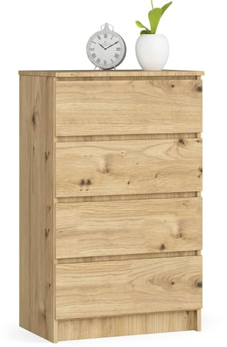 AKORD | Schubladenkommode | Nachttisch | Komodenschrank | Ideal für kleine Gegenstände | Rollcontainer | Laminatplatte | Langlebig | Elegantes Design | Garantiert.