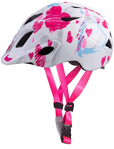 Etape Unisex-Youth 1921492 Sports Helmet, White/Pink Matt, S/M (52-56 cm)