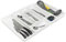 URBNLIVING Tiroir de cuisine extensible en plastique avec 7 compartiments pour ranger les couverts, gain de place, blanc