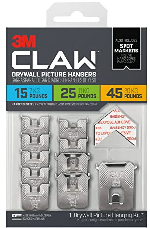 3M Claw™ Drywall Picture Hanger Variety Pack with Spot Markers , 10ct