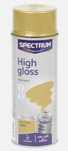 Générique Spray Bombe peinture Aerosol 400ml - Haute brillance - Or Gold - 901
