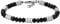 Fossil Herrenarmband All Stacked Up Beads Achat schwarz, JF04602040