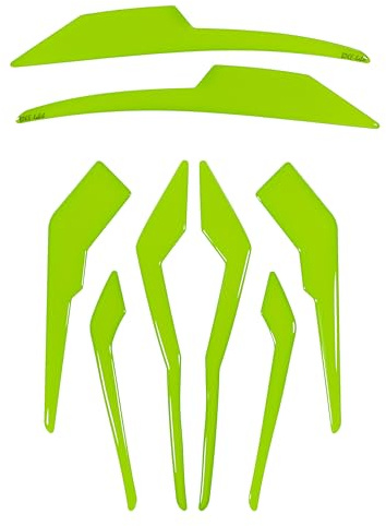 Tankpad Grafikkit Frontmaske Schutzblech Sitzbank kompatibel für Kawasaki Z900 grün X550190
