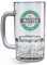 Wanapix | Boccale da Birra Personalizzato con Nome | Vetro Trasparente | 500 ml | Lavabile in Lavastoviglie | Design Marchio Verde