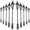CWOQOCW 10 Stück LED Miniatur-Straßenlaterne Modell Gauge H0 TT 00 Einstellbare Länge für Lampe Beleuchtung Park Modell Eisenbahn Landschaft DIY Ökologische Flasche