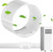 ARONRAVE Adaptateur de tuyau d'évacuation d'air pour climatisation 150 mm : matériau PVC, tuyau universel, installation facile, 1 pièce