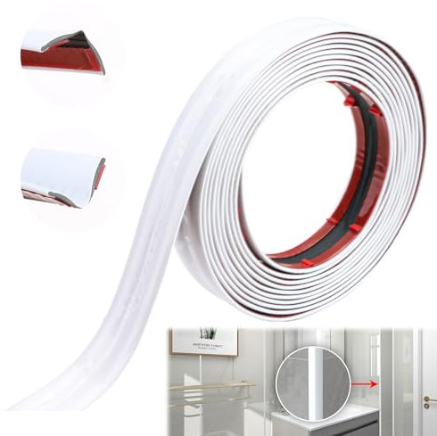 3M/10FT Inside Outside Corner Trim Self Adhesive PVC Vinyl Moulding Tile Trims Flexible Corner Angle Trim Peel and Stick Wall Corner Guard Edge Protector for Windows Tables & Corners Strip (2CM/White)