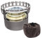 Colcolo Spirituskocher Campingkocher Mini Ultralight Topf Unterstützung Spiritusofen Spiritusbrenner zum Angeln, Outdoor-Aktivitäten Picknick, grau