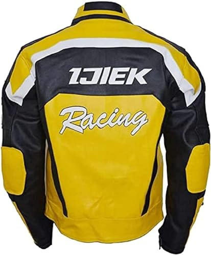 MERCH ATTIRE Mens Biker Jacket | Café Racer Racing Vintage mens leather jacket