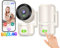 SYMYNELEC 2K 4MP Überwachungskamera Innen 360°, 5GHz/2,4GHz WLAN Überwachung mit KI Bewegungserkennung IR Nachtsicht, Security Kamera Indoor für Haustier, Hunde, Babyphone Kompatibel Alexa, 2 Stück