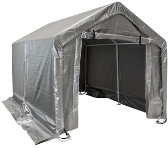 Zeltgarage - Carport PE 230x360x230 cm - Lagerzelt - Unterstand - Weidezelt - Autozelt - Fahrradgarage wetterfest - Motorradgarage - Geräteschuppen - Gerätehaus - Plane Pavillon - Partyzelt 2,3x3,6