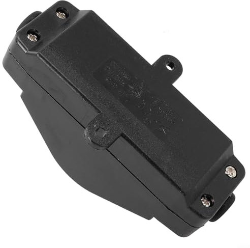 HEIBTENY Interrupteur en ligne étanche IP67 220 V CC 30 A - Interrupteur à bascule pour utilisation en extérieur - Noir