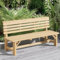 LOERSS Außenbank, Gartenbank, Parkbank, Terrassenbank Mit Rückenlehne, Für Veranda, Außenbereich, Terrasse, Rasen, Garten, Hof, Veranda, Hinterhof Und Park(160cm/63in,Wood Color)