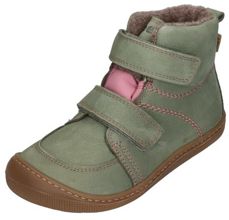 KOEL Barefoot Kinderschuhe KARO TEX Felt extra weit Olive, Größe:30 EU