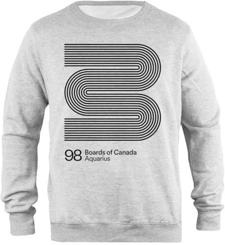 Udaytee Boards of CanadaAquarius Graues Unisex-Sweatshirt Mit Schlichter Passform