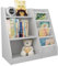 Hironpal Kids Bookcase Children Bookshelf, Baby Storage Book Rack Book and Toy Organizer Cabinet, Toddler Bookshelf for Playroom, Bedroom, Toddler Room, Nursery,Classroom (Gray,Small)