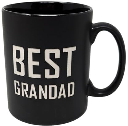 JRose Collections Best Grandad Mug 625ml | 22oz Ceramic Engraved Mug - Premium Gift Boxed – Large Coffee & Tea Cup for Grandad – Birthday, Father’s Day Gift