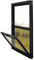 Aluminium-Fenster für Dachgeschoss, wetterfest, bündig montiert, Ersatzfenster (90 x 60 cm)