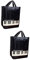 2st Klavierhandtasche Ordner Musik Aktenkästen Musiktasche Tasche Für Musiknoten Band Aufbewahrungstasche Für Ukulele-notizen Tasche Für Gitarrennoten Notentasche Metall Black NUOBESTY