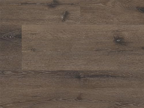 STRONG SPC Klick Vinylboden/Designboden (2,782 m² je Packung) mit natürlichen Farbtönen und Premium Oberfläche, wasserfest, für Fußbodenheizung und Feuchträume geeignet, QNG-ready, Mississippi Oak