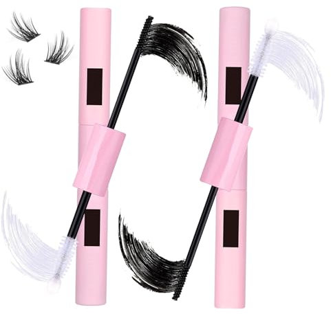 2 PCS Bond and Seal Lash Glue, Cluster Eyelash Glue with Waterproof Lashe Cluster Glue 72h Hold, for Eyelash Extensions Beginners Self Use at Home