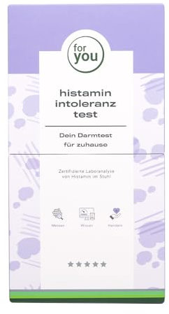 for you histamin intoleranz test - Selbsttest für zuhause | Stuhlprobe zur Bestimmung des Histaminspiegels | Inkl. Laboranalyse & Handlungsempfehlungen | Ergebnis online abrufbar