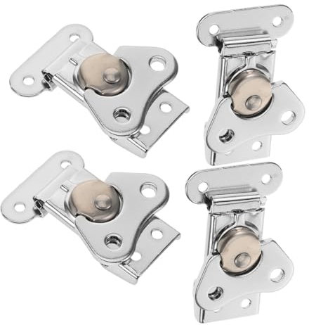 Holibanna 4 Stück Schmetterlings Drehriegel Aus Edelstahl Federbelastete Zugriegel Für Koffer Und Boxen Aufputzverschluss Zum Sicheren Verschließen Von Verpackungskartons