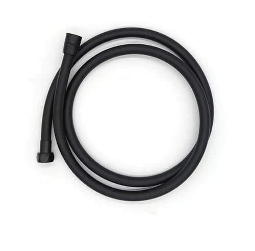 Duschschlauch Plumbing PVC Flexible Water Hose Shower Toilet Bidet Shattaff Sprayer Metal 1.5m(Black)