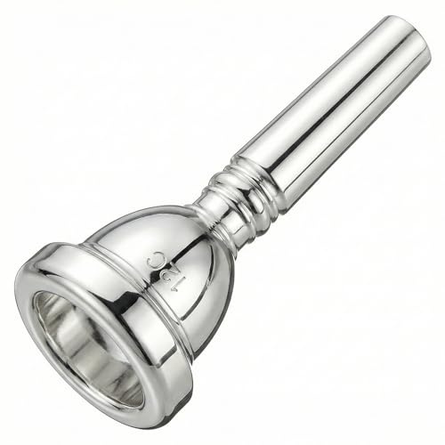 MoResolune 12C Trombone Mouthpiece, Silver Plated Small Shank - Ideal for High Register, Students & Jazz Players - Smooth Rim for Comfort, Bright Professional Tone