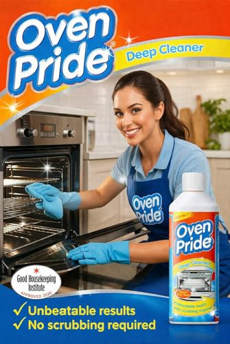 Oven Cleaner + Oven Sponge®, Complete Oven Cleaning Kit, 500ml Heavy Duty Oven Cleaner with Safety Gloves & Cleaning Bag, Powerful Grease Remover, Pck of 1, Specially Bundled by Excel-Noire