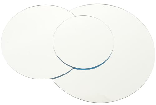 Zerodeko Miroir Acrylique Argenté pour Photographie de Bijoux, Panneau Réfléchissant 3pcs en Acrylique Facile à Utiliser pour Accessoires Beauté