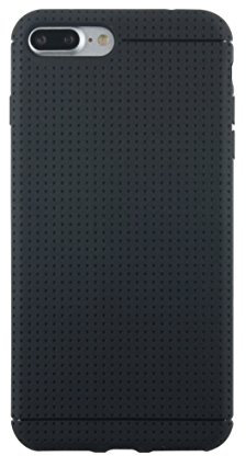 Bigben Connected Coque Souple Noire avec Finition Micro-perforée pour iPhone 7 Plus/8 Plus