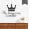 WANDKINGS Wandtattoo - My home is my castle - 75 x 47 cm - Dunkelgrau - Wähle aus 5 Größen & 35 Farben