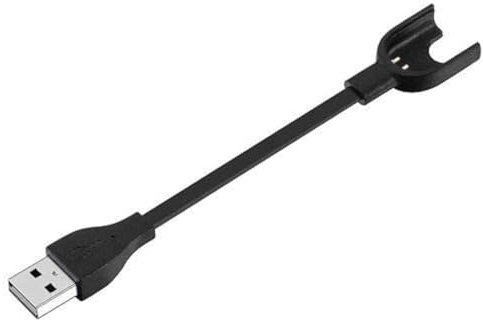 Câble de charge et de synchronisation USB de rechange pour Xiaomi Mi Band 3 Noir