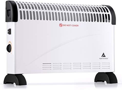 Convector Radiator Heater/Adjustable 3 Heat Settings (750/1250 / 2000 W) Electrical Convection Heating with Adjustable Thermostat