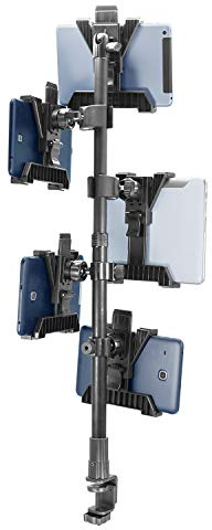 iBolt TabDock Point of Purchase/POS Clamp Stand/Mount - with 5 Tablet Holders Perfect for Multiple delivery Applications (DoorDash, Uber eats, Postmates, etc.) Fits 7 to 10 inch Tablets