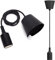 Aigostar E27 Lampenfassung,Pendelleuchte Hängelampe Esstisch Höhenverstellbar,Lampenaufhängung E27 mit 1m Kabel,Pendelleuchte mit Deckenhalterung,Kinderlampe,DIY Dekorative Beleuchtung,Schwarz