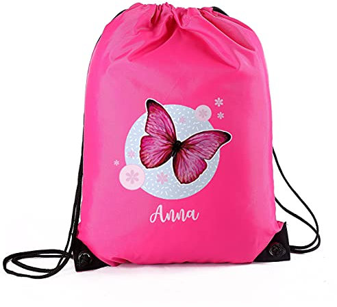 Striefchen® Sportbeutel für Mädchen, verschiedene Motive, personalisiert Schmetterling