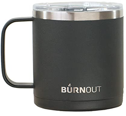 BurnOut 2.0 Instant Drinkability Thermobecher mit Temperaturkontrolle, 400 ml, Schwarz