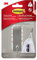 Command 3M 17034, Gancho mediano color níquel pulido, 1 gancho, 2 tiras