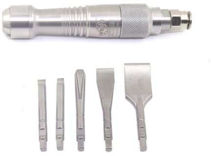 Scalpello pneumatico Scalpello a gas Scultura Pry Oysters Shell con 5 scalpelli Micro Air Flux Chipper