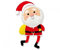 Ballonim® Weihnachtsmann ca. 113 cm Luftballons Folienballon Party Dekoration Weihnachten