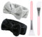 AKTVSHOW 2 Stück Spa Haarband Kosmetik mit Schleife und 2 Silikonpinsel, Skincare Bowknot Makeup Stirnband für Damen Mädchen Stirnbänder zum Gesichtsreinigung Waschen Duschen Schminken Hautpflege Yoga