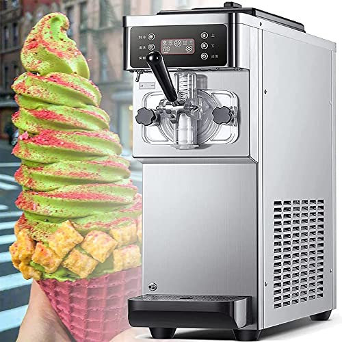 Automatic Soft Ice Cream Machine, Professional Ice Cream Machine, One-Button Quick Freezing Automatic Cleaning, Suitable for Making Ice Cream